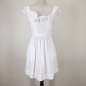 BCBGMaxAzria White Cotton Dress
